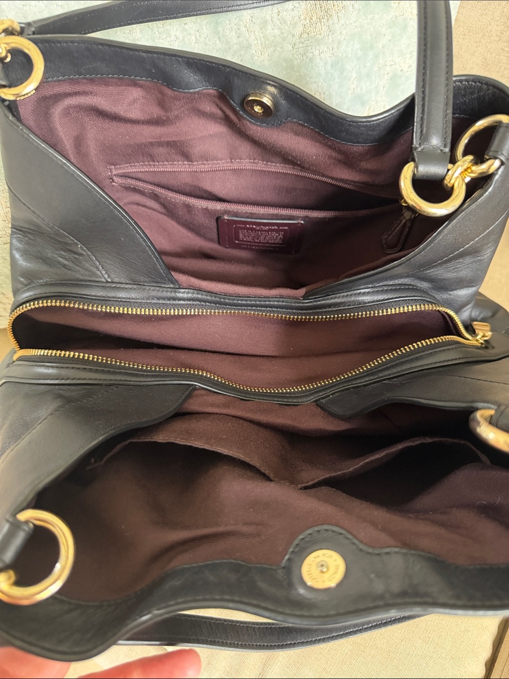 EUC | Coach Lexy Black Quilted Leather Shoulder bag - Picture 6 of 12